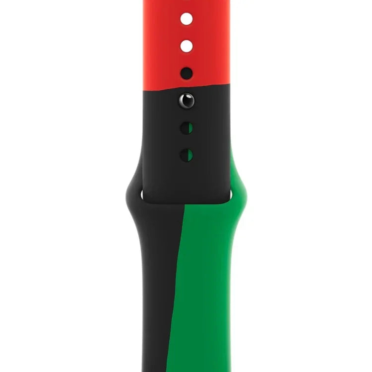 黑色 Unity 矽膠運動替換錶帶，適用於 Apple Watch Series 6 & SE & 5 & 4 40mm / 3 & 2 & 1 38mm，適用於 Apple Watch 40mm/38mm