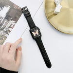 Crazy Horse Texture + Flat Texture Leather Replacement Watchbands For Apple Watch Series 6 & SE & 5 & 4 40mm / 3 & 2 & 1 38mm, For Apple Watch Series 7 41mm / 6 & SE & 5 & 4 40mm / 3 & 2 & 1 38mm                                                         ...