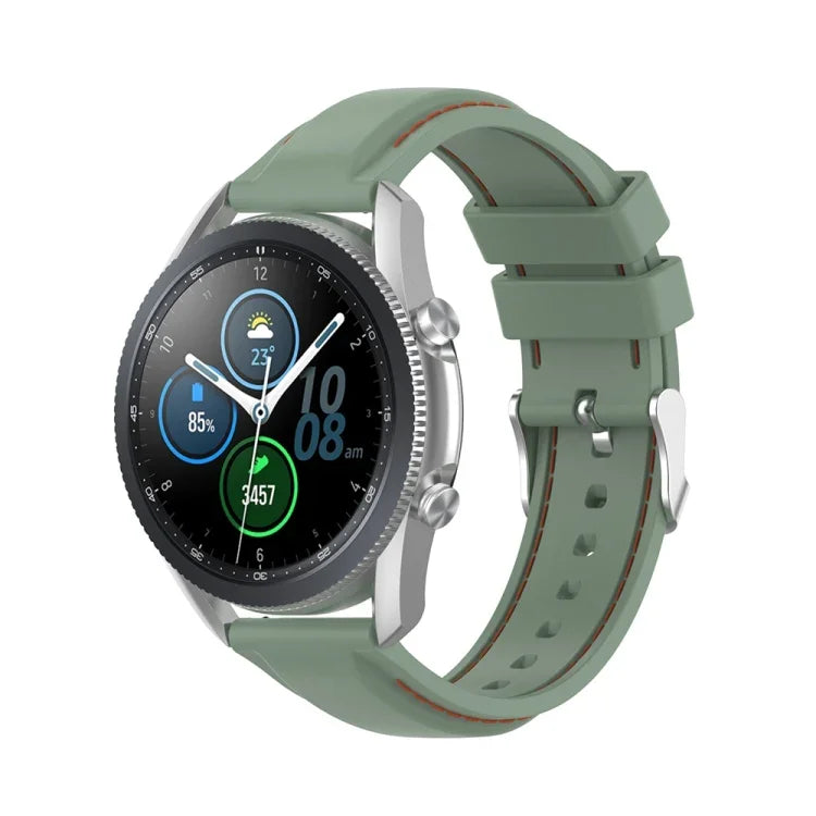 適用於 Samsung Galaxy Watch 3 41mm / Active2 / Active / Gear Sport 20mm 矽膠替換錶帶，適用於 Samsung Galaxy Watch 3 41mm