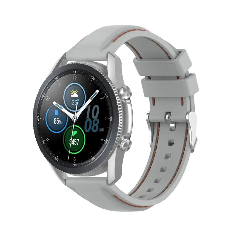 適用於 Samsung Galaxy Watch 3 41mm / Active2 / Active / Gear Sport 20mm 矽膠替換錶帶，適用於 Samsung Galaxy Watch 3 41mm