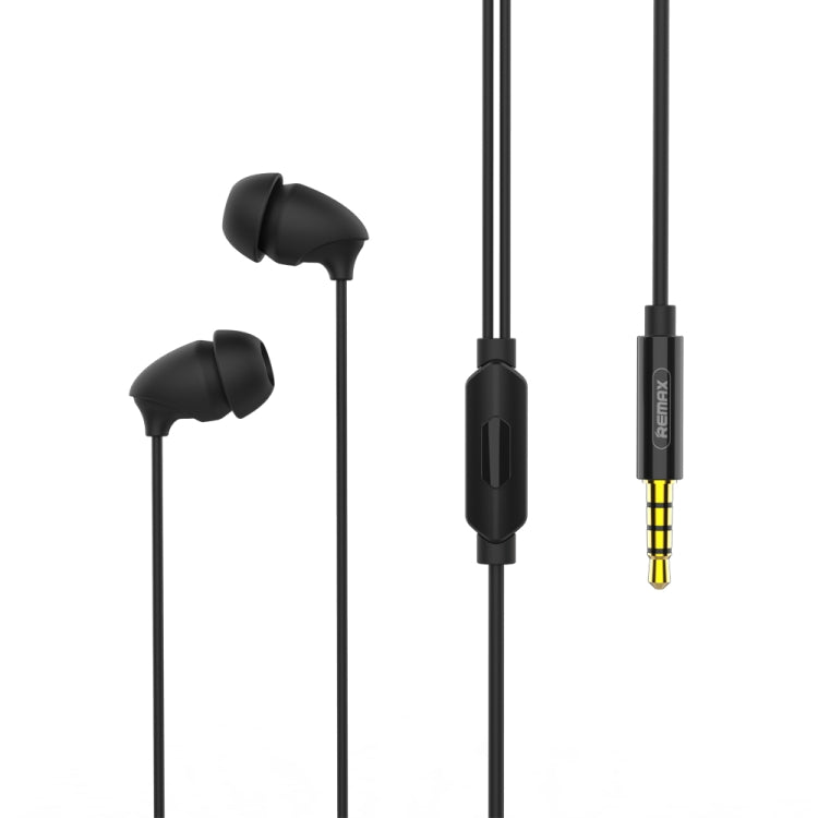 REMAX RM-588 入耳式立體聲睡眠耳機 帶線控與麥克風 支援免持通話