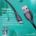Remax 2.1A Lesu Pro 系列充電數據線，長度：1m，Type-C，8 Pin