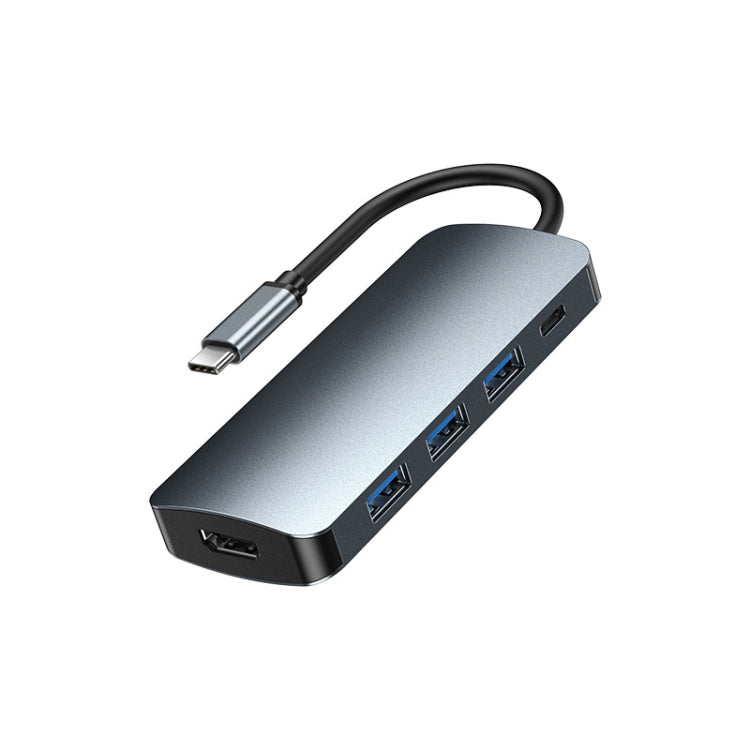 Remax RU-U5 5合1多功能Type-C / USB-C集線器擴展塢，5合1