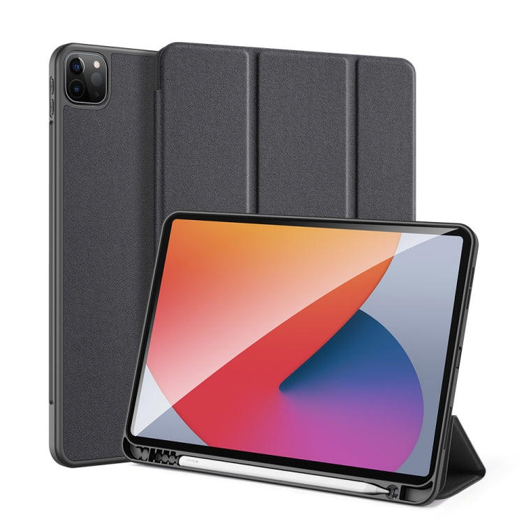 DUX DUCIS Domo Series Horizontal Flip Magnetic TPU + PU Leather Case with Three-folding Holder & Pen Slot & Sleep / Wake-up Function, iPad Pro 11 （2021）/(2020), iPad Pro 12.9  2021 / 2020