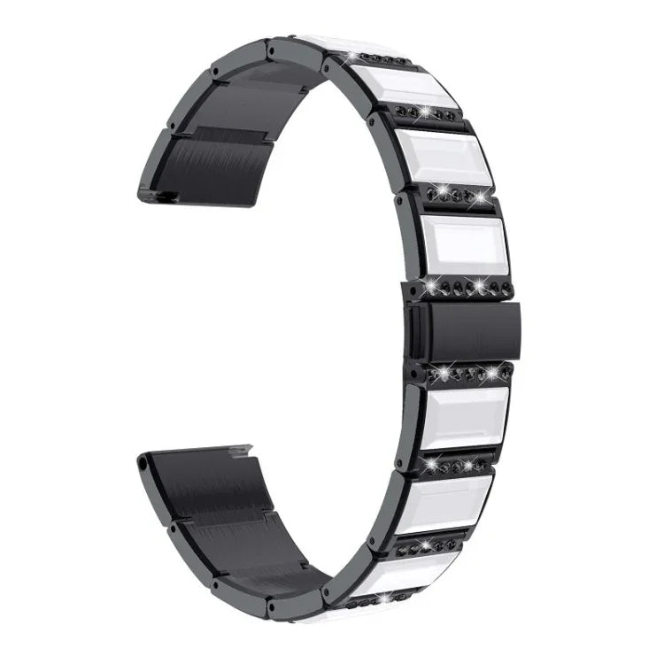 Stainless Steel Diamond Encrusted Replacement Watchbands, For Samsung Galaxy Watch 42mm, For Samsung Galaxy Watch 46mm, For Samsung Galaxy Watch 3 45mm, For Samsung Galaxy Watch Active2 44mm / Watch Active2 40mm / Watch Active                          ...