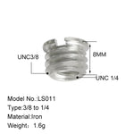 BEXIN LS011 2 件相機螺絲，1/4 轉 3/8 轉換螺絲，LS011
