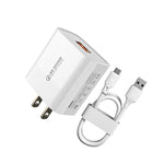 WK WP-U57 18W 快速QC3.0快充 + USB轉Type-C / USB-C數據線，美規插頭