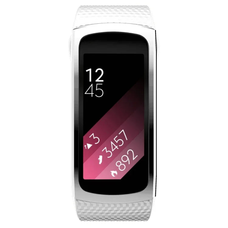 適用於 Samsung Gear Fit2 Pro 矽膠替換錶帶，S，L