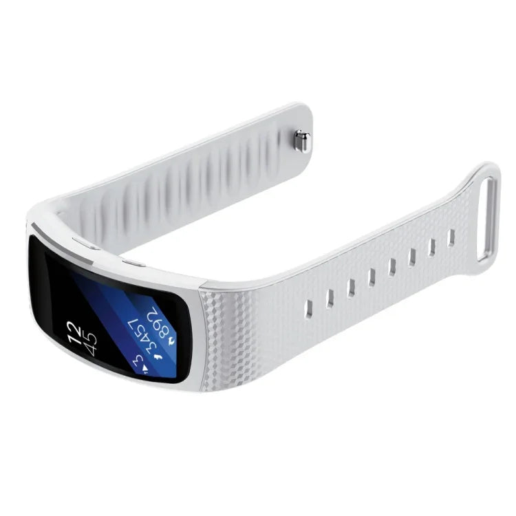 適用於 Samsung Gear Fit2 Pro 矽膠替換錶帶，S，L