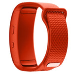 適用於 Samsung Gear Fit2 Pro 矽膠替換錶帶，S，L