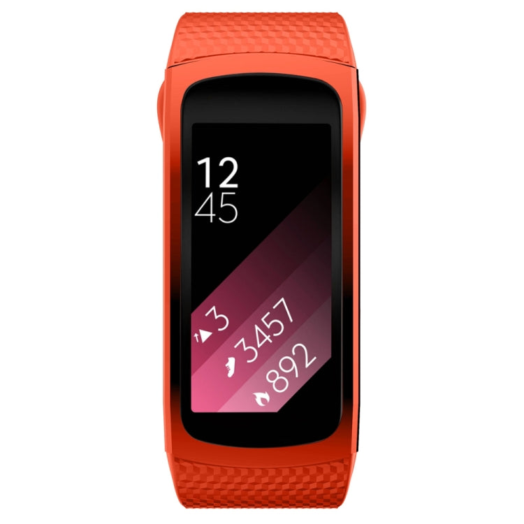 適用於 Samsung Gear Fit2 Pro 矽膠替換錶帶，S，L