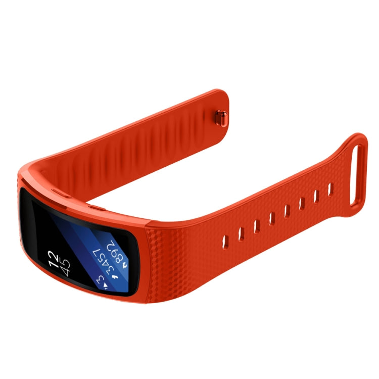 適用於 Samsung Gear Fit2 Pro 矽膠替換錶帶，S，L