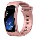 適用於 Samsung Gear Fit2 Pro 矽膠替換錶帶，S，L
