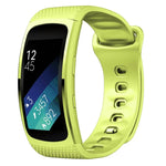 適用於 Samsung Gear Fit2 Pro 矽膠替換錶帶，S，L