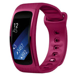 適用於 Samsung Gear Fit2 Pro 矽膠替換錶帶，S，L