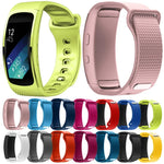 適用於 Samsung Gear Fit2 Pro 矽膠替換錶帶，S，L