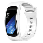 適用於 Samsung Gear Fit2 Pro 矽膠替換錶帶，S，L