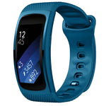 適用於 Samsung Gear Fit2 Pro 矽膠替換錶帶，S，L
