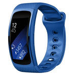 適用於 Samsung Gear Fit2 Pro 矽膠替換錶帶，S，L