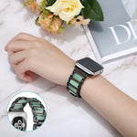 翡翠不鏽鋼錶帶，適用於 Apple Watch Ultra 49mm / Series 8&7 45mm / SE 2&6&SE&5&4 44mm / 3&2&1 42mm，適用於 Apple Watch Series 8&7 41mm / SE 2&6&SE&5&4 40mm / 3&2&1 38mm，適用於 Apple Watch Series 7 41mm / 6 & SE & 5 & 4 40mm / 3 & 2 & 1 38mm