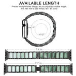 翡翠不鏽鋼錶帶，適用於 Apple Watch Ultra 49mm / Series 8&7 45mm / SE 2&6&SE&5&4 44mm / 3&2&1 42mm，適用於 Apple Watch Series 8&7 41mm / SE 2&6&SE&5&4 40mm / 3&2&1 38mm，適用於 Apple Watch Series 7 41mm / 6 & SE & 5 & 4 40mm / 3 & 2 & 1 38mm