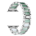 翡翠不鏽鋼錶帶，適用於 Apple Watch Ultra 49mm / Series 8&7 45mm / SE 2&6&SE&5&4 44mm / 3&2&1 42mm，適用於 Apple Watch Series 8&7 41mm / SE 2&6&SE&5&4 40mm / 3&2&1 38mm，適用於 Apple Watch Series 7 41mm / 6 & SE & 5 & 4 40mm / 3 & 2 & 1 38mm