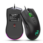 HXSJ A883 7 鍵 6400DPI RGB 燈光機械遊戲有線滑鼠