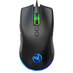 HXSJ A883 7 鍵 6400DPI RGB 燈光機械遊戲有線滑鼠