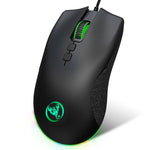 HXSJ A883 7 鍵 6400DPI RGB 燈光機械遊戲有線滑鼠