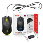 HXSJ A883 7 鍵 6400DPI RGB 燈光機械遊戲有線滑鼠