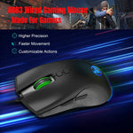 HXSJ A883 7 鍵 6400DPI RGB 燈光機械遊戲有線滑鼠