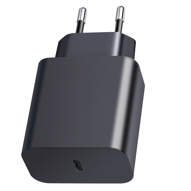 XY PD 25W USB-C / Type-C 單埠旅行充電器，適用三星裝置快速充電，歐規插頭