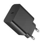 XY PD 25W USB-C / Type-C 單埠旅行充電器，適用三星裝置快速充電，歐規插頭