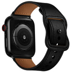 雙孔皮革錶帶，適用於 Apple Watch Series 6 & SE &、5 & 4 44mm / 3 & 2 & 1 42mm，5 & 4 40mm / 3 & 2 & 1 38mm