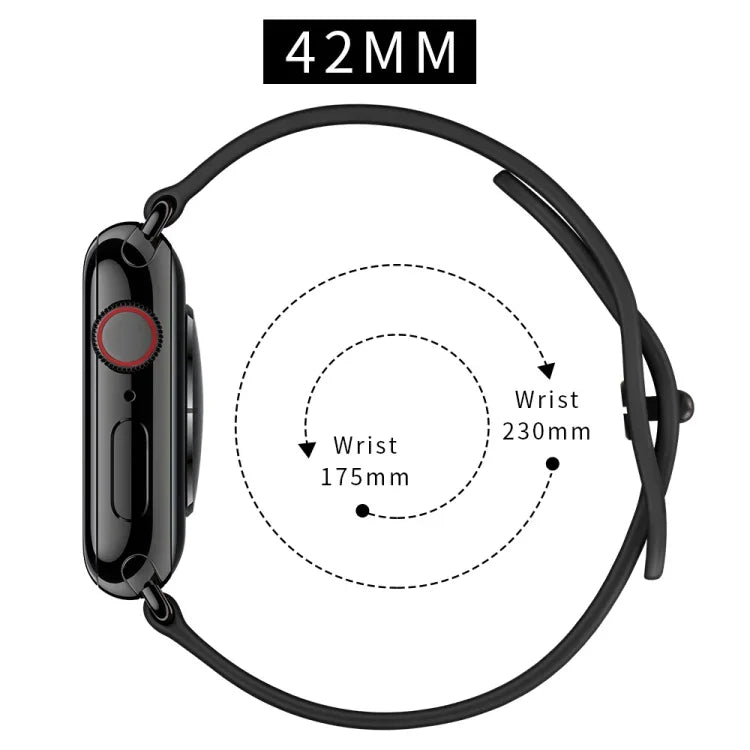 雙孔皮革錶帶，適用於 Apple Watch Series 6 & SE &、5 & 4 44mm / 3 & 2 & 1 42mm，5 & 4 40mm / 3 & 2 & 1 38mm