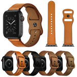 雙孔皮革錶帶，適用於 Apple Watch Series 6 & SE &、5 & 4 44mm / 3 & 2 & 1 42mm，5 & 4 40mm / 3 & 2 & 1 38mm
