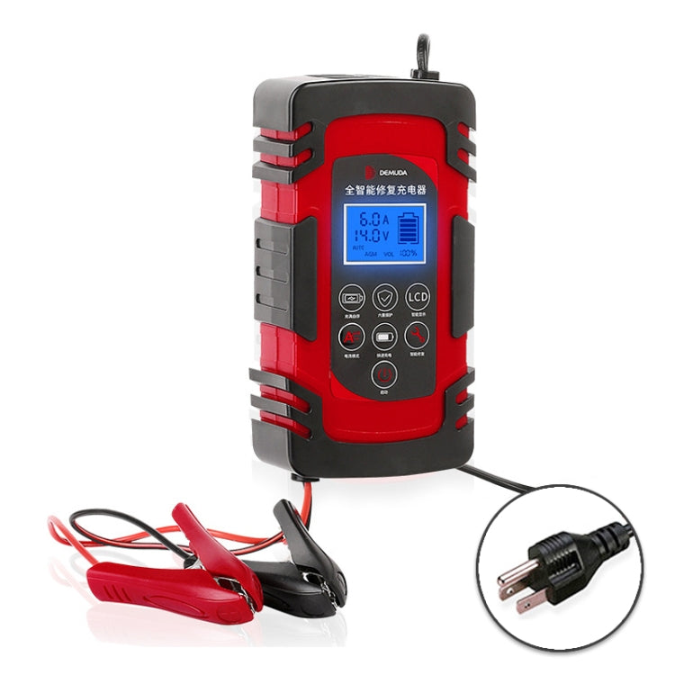 DEMUDA DC-80 Car Battery Charger 12V/24V Intelligent Pulse Repair Type Lead-acid Battery, AU Plug, US Plug, EU Plug, JP Plug, UK Plug