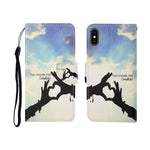 Painted Pattern Horizontal Flip Leathe Case, For iPhone SE (2020)/ 7 /8, For iPhone X, For iPhone XR