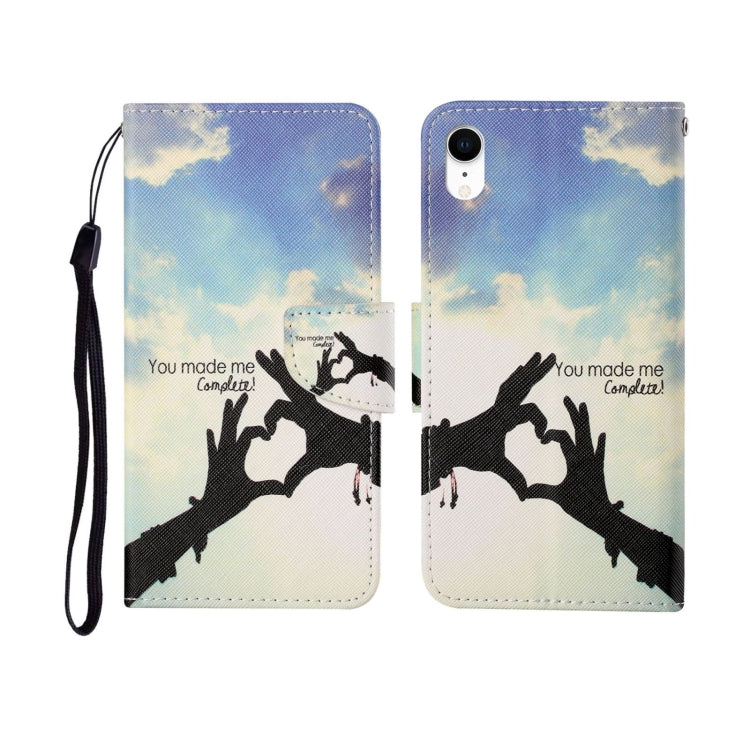 Painted Pattern Horizontal Flip Leathe Case, For iPhone SE (2020)/ 7 /8, For iPhone X, For iPhone XR