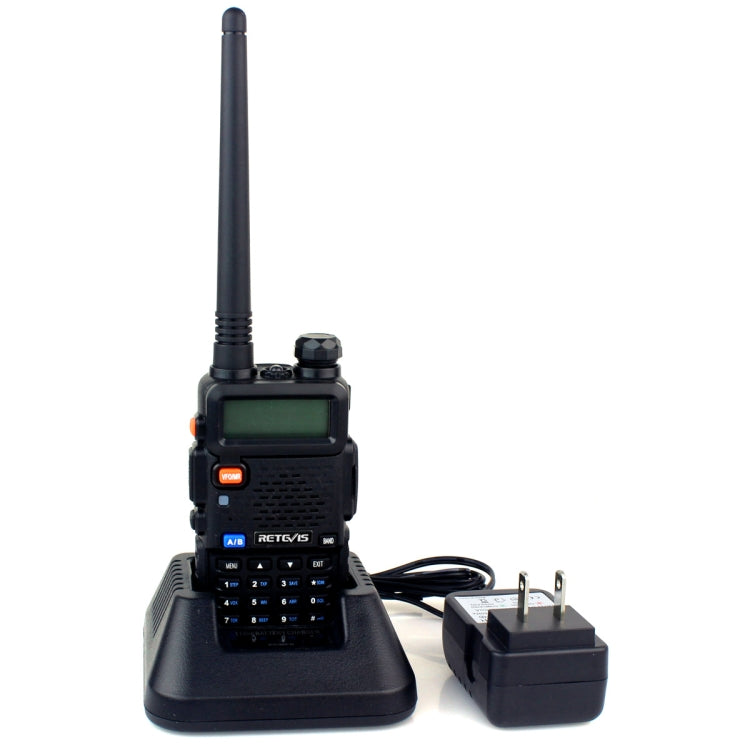 RETEVIS RT-5R 400-520MHz + 136-174MHz 128頻道USB雙頻段手持對講機，USB，歐規插頭，英規插頭