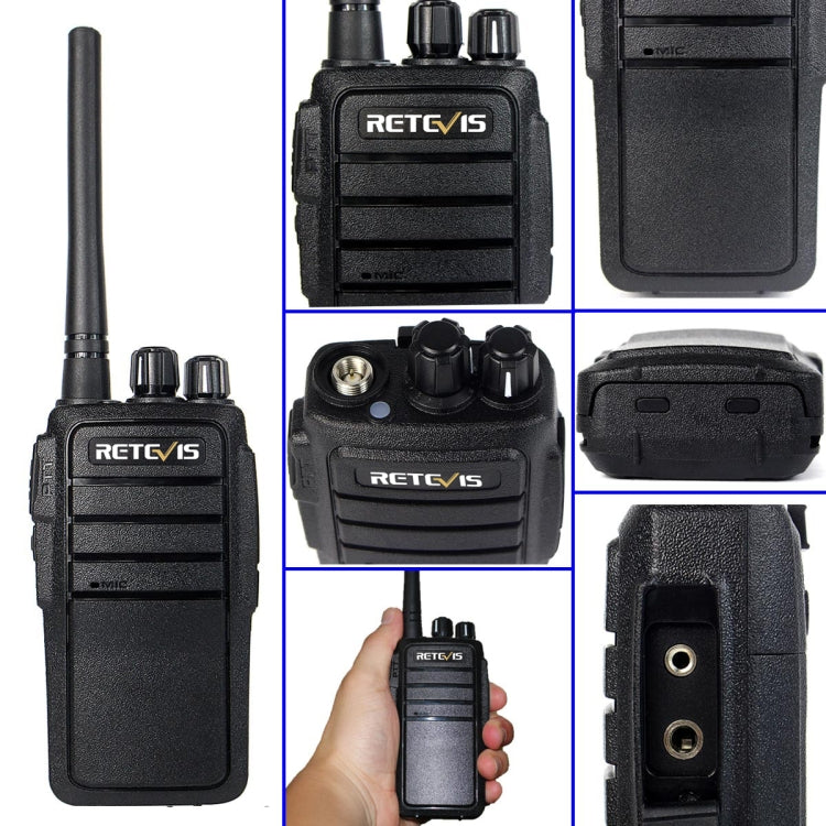 1 對 RETEVIS RT21 2.5W 美國頻率 400-480MHz 16頻道 手持對講機，美國插頭，RT21 美國插頭