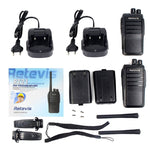 1 對 RETEVIS RT21 2.5W 美國頻率 400-480MHz 16頻道 手持對講機，美國插頭，RT21 美國插頭