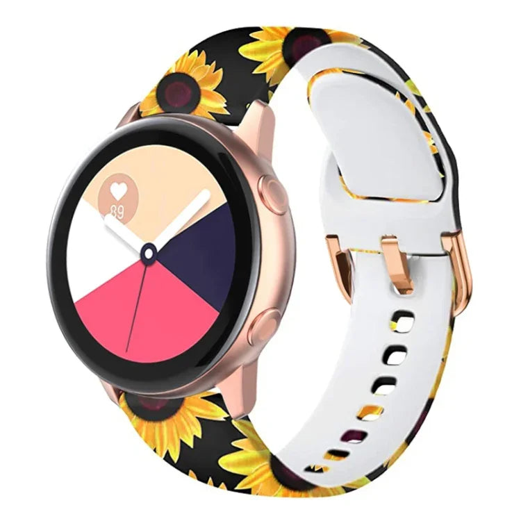 矽膠印刷替換錶帶 適用三星Galaxy Watch 42mm，適用三星Galaxy Watch 46mm