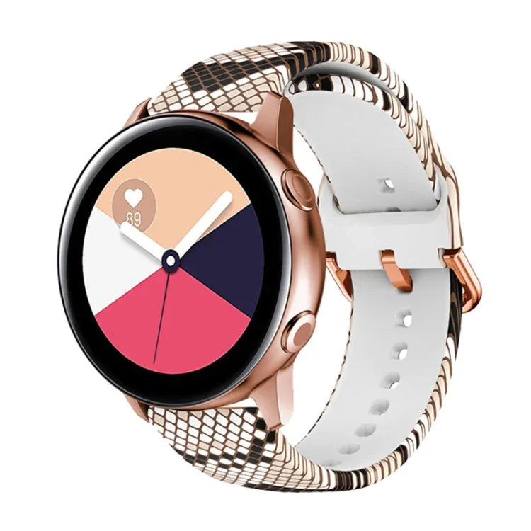 矽膠印刷替換錶帶 適用三星Galaxy Watch 42mm，適用三星Galaxy Watch 46mm