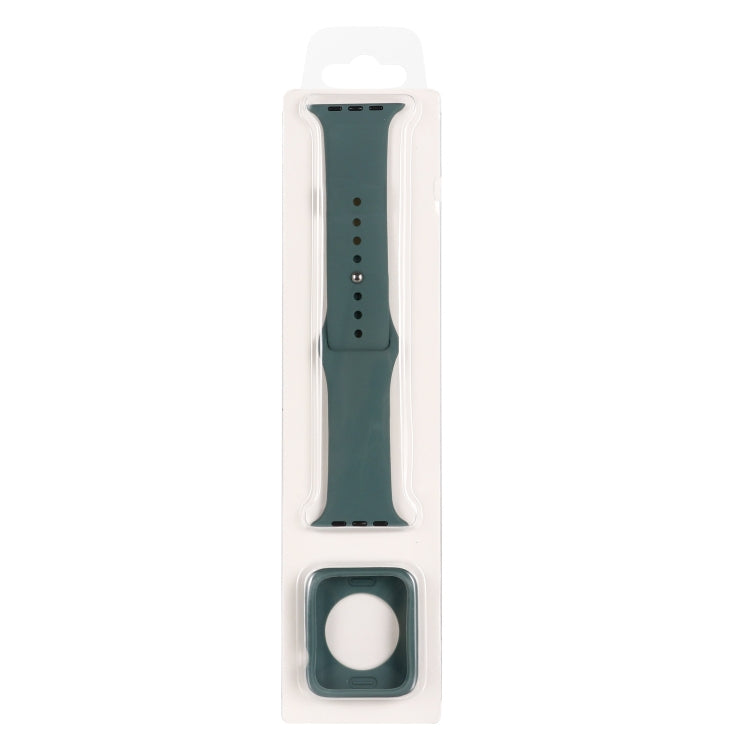 矽膠替換錶帶+錶殼保護套裝，適用於Apple Watch Series 9 / 8 / 7 41mm，適用於Apple Watch Series 9 / 8 / 7 45mm