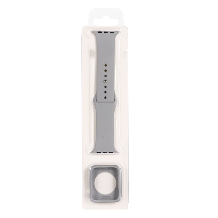 矽膠替換錶帶+錶殼保護套裝，適用於Apple Watch Series 9 / 8 / 7 41mm，適用於Apple Watch Series 9 / 8 / 7 45mm