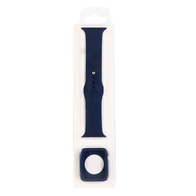 矽膠替換錶帶+錶殼保護套裝，適用於Apple Watch Series 9 / 8 / 7 41mm，適用於Apple Watch Series 9 / 8 / 7 45mm