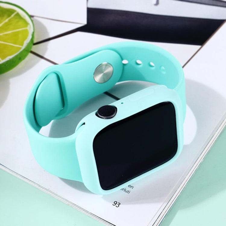 矽膠替換錶帶+錶殼保護套裝，適用於Apple Watch Series 9 / 8 / 7 41mm，適用於Apple Watch Series 9 / 8 / 7 45mm