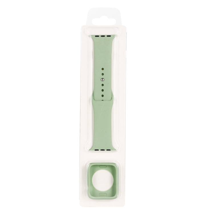 矽膠替換錶帶+錶殼保護套裝，適用於Apple Watch Series 9 / 8 / 7 41mm，適用於Apple Watch Series 9 / 8 / 7 45mm