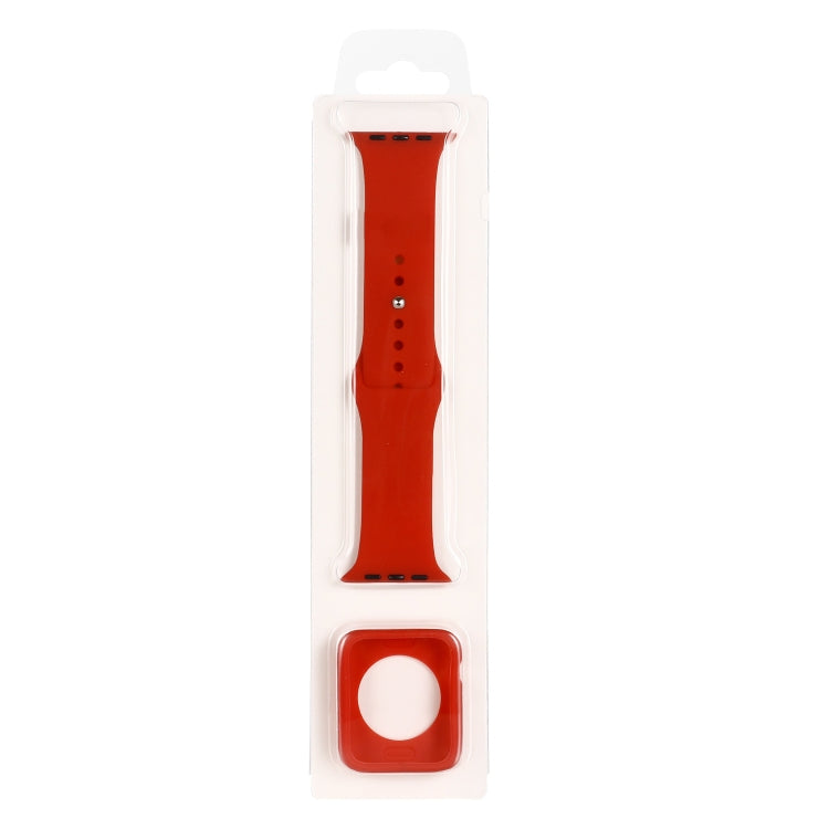 矽膠替換錶帶+錶殼保護套裝，適用於Apple Watch Series 9 / 8 / 7 41mm，適用於Apple Watch Series 9 / 8 / 7 45mm